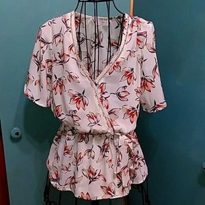 Sienna Clay floral print top